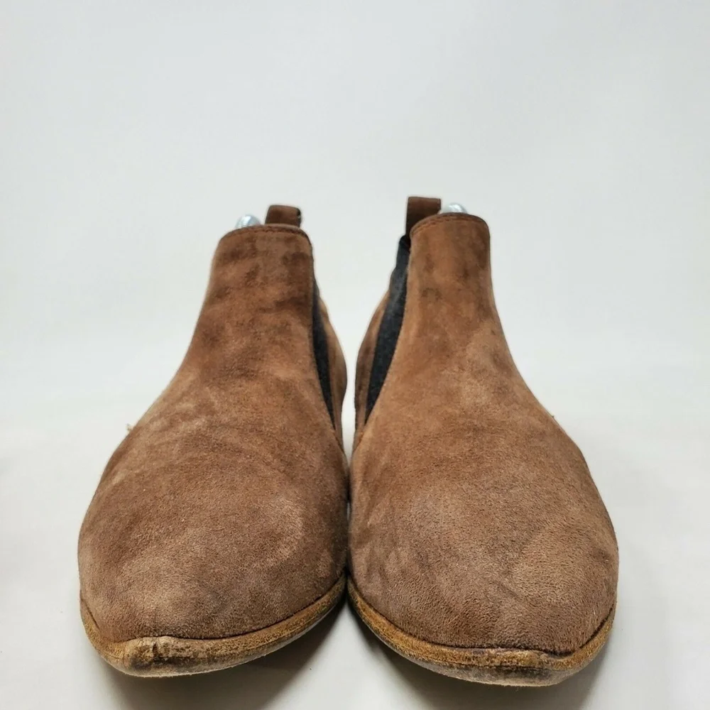 Alberto Fermani Brown Suede Bootie Heels Size 36.5 (US 6.5)
